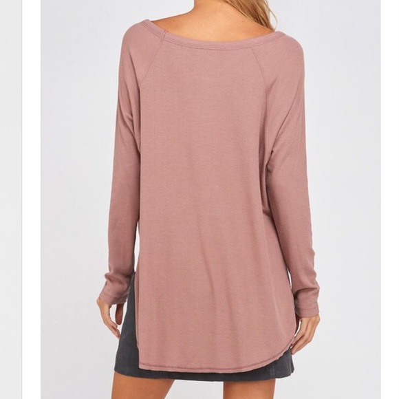 Gray Ribbed essential top - Picture 8 of 8